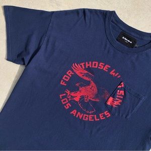 2018 For Those Who Sin Blue Eagle Graphic Tee - Size Large